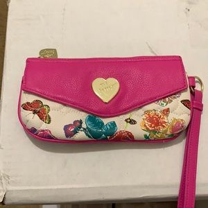 Betsey Johnson butterfly wristlet